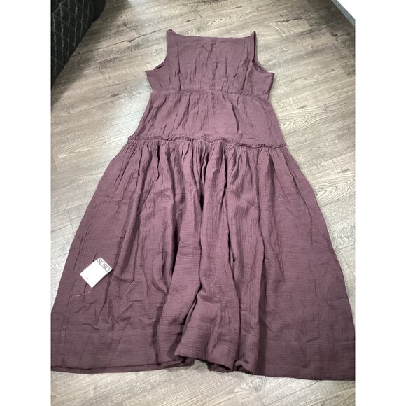ASOS Design Bitter Chocolate Womens Maxi Dress UK 18 EU 46 US 14 Made Casual new - Picture 1 of 7